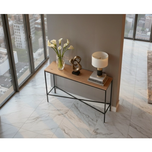 KONSOLA - REGAŁA Z DREWNA LITEGO DĄB OLCHA JESION SKD-385